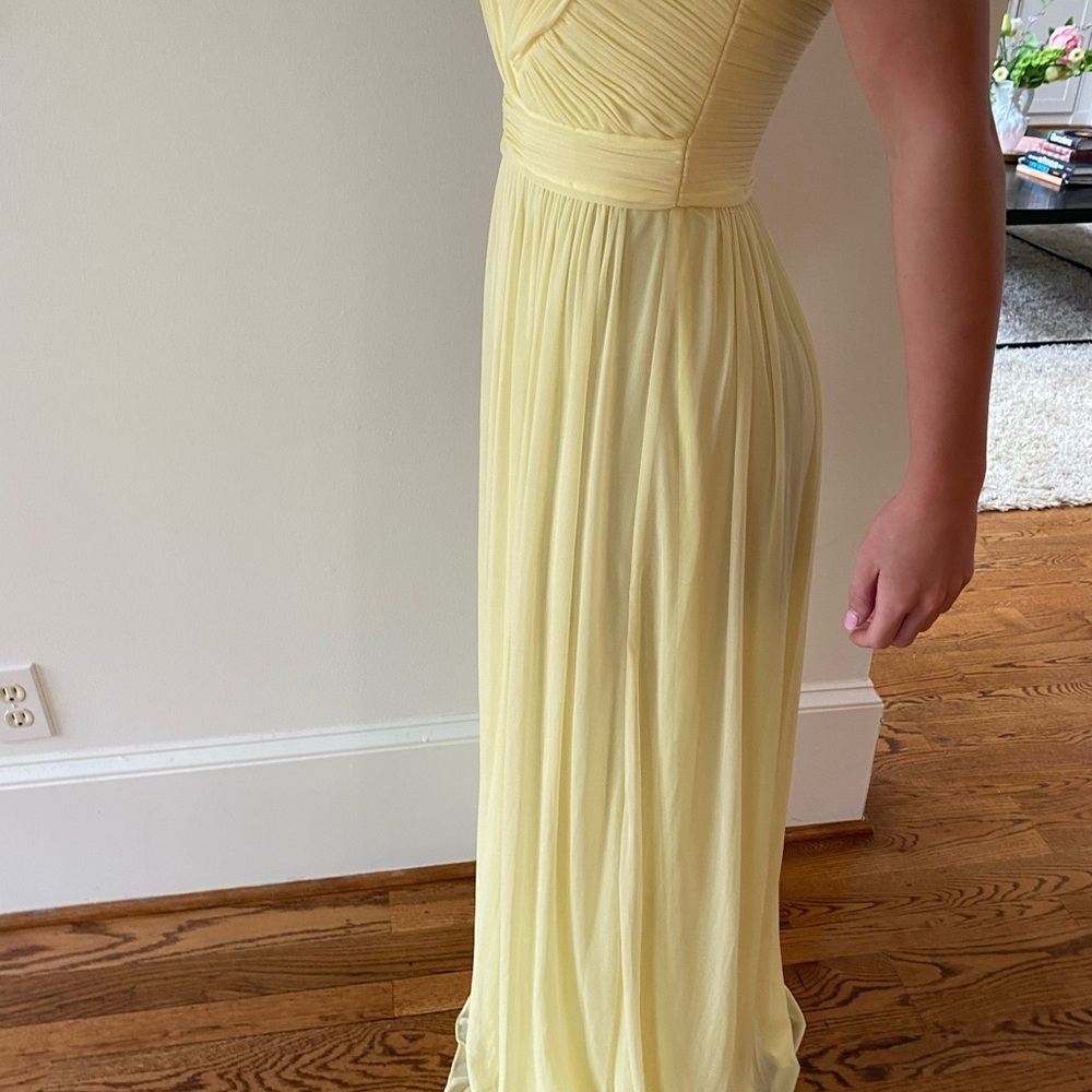 Cache Yellow With Large Rhinestones Strapless Pro… - image 6